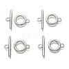 Alloy Toggle Clasps TIBE-EA774Y-P-RS-1