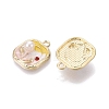 Alloy Enamel Pendants ENAM-N069-17KCG-01-2