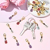 20Pcs 5 Colors Guitar Shape Alloy Enamel Pendant Decorations HJEW-YW00564-5