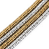 2 Strands 2 Colors Electroplate Non-magnetic Synthetic Hematite Beads Strands G-CW0001-11-9