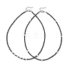 2Pcs 2 Styles Brass Moon Star and Faceted Round Natural Black Spinel Beaded Necklaces for Women NJEW-JN05657-2