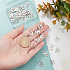 36Pcs 6 Style 201 Stainless Steel Charms STAS-DC0006-30-2