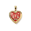 304 Stainless Steel Locket Pendants STAS-H255-02G-08-1