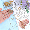 10Pcs 2 Colors 1.4MM Brass Cross/Rolo Chain Necklaces MAK-BBC0001-31-3