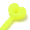 Heart Silicone Cable Ties SIL-T057-01O-3