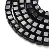 Synthetic Blue Goldstone Beads Strands G-L642-C01-6x6mm-4