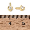 Brass Pave Clear Cubic Zirconia Charms CU-CBA9FFD-11G-03-3