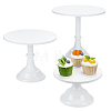 3Pcs 3 Sizes Round Iron Cupcake Riser Holder ODIS-WH0030-302-1