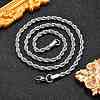 Non-Tarnish 304 Stainless Steel Rope Chain Necklaces X-NJEW-F226-03P-06-5