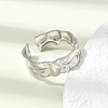304 Stainless Steel Cuff Open Rings RJEW-P188-02A-P-2