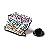 Inspiring Word Good Vibes Only Enamel Pins JEWB-Z014-05A-EB-3