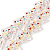 Handmade Bumpy Glass Beads Strands LAMP-F032-08J-2