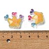 Transparent Epoxy Resin Decoden Cabochons CRES-I030-20B-3