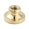 Texture Theme Roung Brass Stamp Head AJEW-M036-06F-G-3