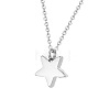 Non-Tarnish Star Stainless Steel Pendant Necklace PW-WG9E3BB-01-1