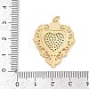 Brass Micro Pave Cubic Zirconia Pendants KK-A241-02G-3