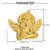 304 Stainless Steel Pendants STAS-OY004-84G-2