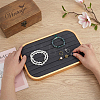 7-Slot Iron with Microfiber Ring Organizer Display Trays ODIS-WH0086-245-3