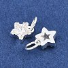 925 Sterling Silver Pave Clear Cubic Zirconia Charms STER-A049-08B-S-2