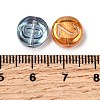 Electroplate Transparent Glass Beads EGLA-L047-02B-3