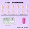 ABS Plastic Full Cover Press On False Nails DIY-CJC0006-12A-8
