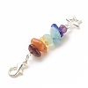 Chakra Theme Natural Gemstone Pendant Decorations X1-HJEW-JM00645-03-3