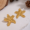 304 Stainless Steel Starfish Stud Earrings FR8971-6