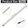100Pcs Iron Ball Chains with Connectors IFIN-SP0001-67AB-2