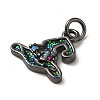 Halloween Sequins Brass Enamel Pendants LS-KK-A203-02B-2