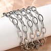 304 Stainless Steel Link Chain Bracelets for Women BJEW-B169-01P-1
