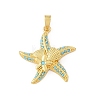 Ocean Brass & Rhinestone Pendants RB-CBA4B36-04G-05-1