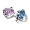 Transparent Glass Pendants GLAA-M048-01A-2