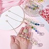 6Pcs 3 Styles Glass Teardrop Window Hanging Suncatchers HJEW-BM0001-48-3