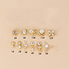 316L Surgical Stainless Steel Micro Pave Clear Cubic Zirconia L-Shaped Nose Rings WGD2F1E-14-1