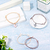 6Pcs 6 Colors Bohemian Cotton Cord Braided Bracelets BJEW-TA0001-28-6