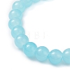 Round Spray Painted Imitation Jade Glass Beads Stretch Bracelets for Women BJEW-JB12881-01-4