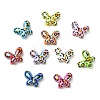 UV Plating Leopard Print Pattern Opaque Acrylic Beads OACR-CJZ0001-03-8
