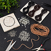DIY Cowhide Cord Necklaces Bracelets Making Kits DIY-CL0002-45-4