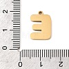 304 Stainless Steel Pendants STAS-K297-09E-G-3