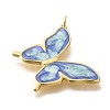 Rack Plating Brass Enamel Pendants KK-M296-02G-05-2