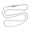 304 Stainless Steel Coreana Chain Necklace NJEW-S420-006C-P-3