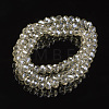 Electroplate Transparent Glass Beads Strands EGLA-A034-T3mm-Y06-2