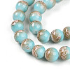 Baking Paint Glass Beads Strands DGLA-N008-10mm-05-4
