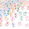 50Pcs Acrylic European Beads MACR-TADJ0001-13L-3