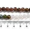 Natural Grey Agate and Indian Agate Beads Strands G-B095-A05-02-6