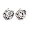 Tibetan Style Alloy Pendants TIBE-N014-03AS-1