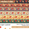 6 Yards 6 Color Autumn Double-Sided Printed Polyester Ribbon OCOR-BC0005-37-2