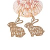 Easter Brass Dangle Earrings FS-WG493AD-01-3