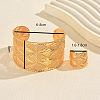 Vintage Alloy Filigree Rhombus Cuff Bangle & Ring Set RH3995-2