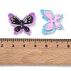 Two Tone Printed Opaque Resin Cabochons RE-CBABBBE-04-3